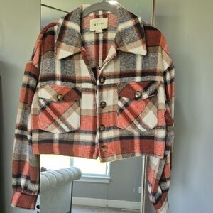 Plaid Cropped Jacket